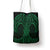 Kakariki Maori Ta Moko Poutama Art Tote Bag - Polynesian Pride