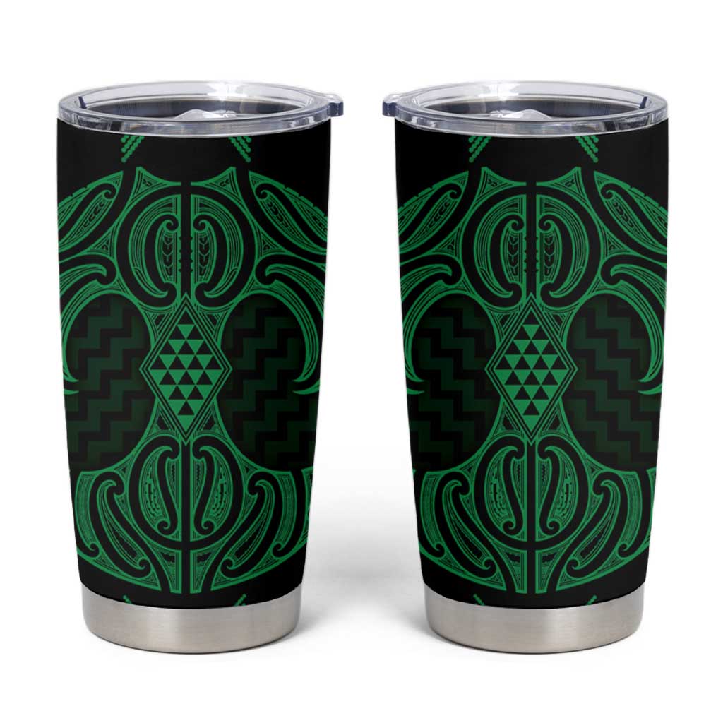 Kakariki Maori Ta Moko Poutama Art Tumbler Cup