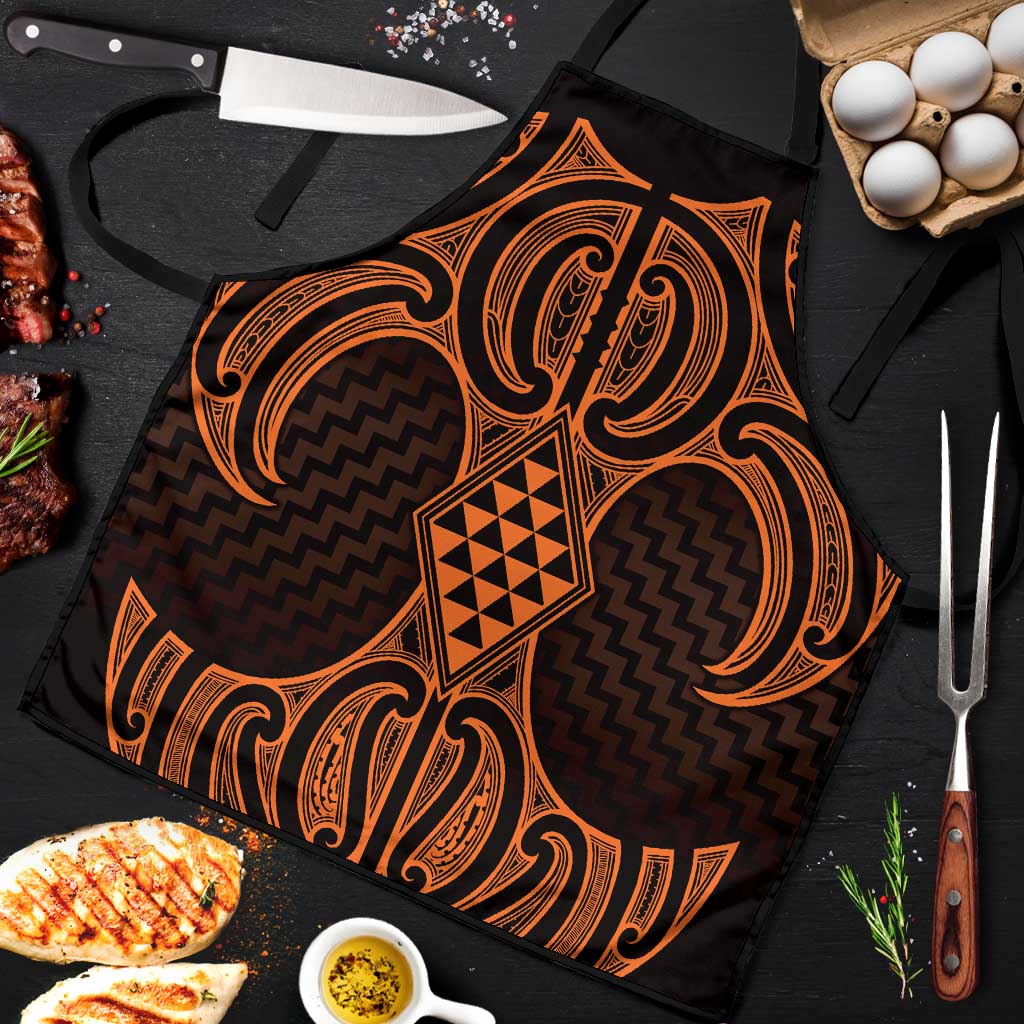 Karaka Maori Ta Moko Poutama Art Apron - Polynesian Pride