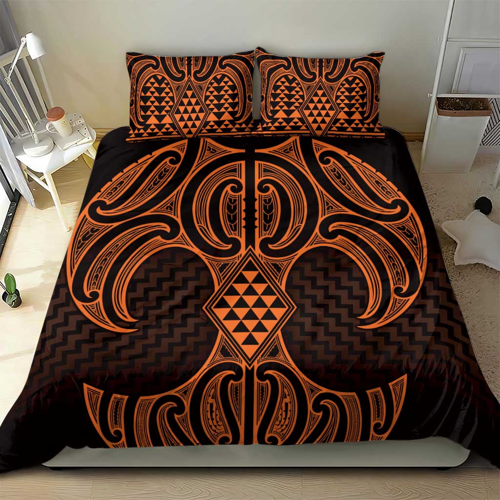 Karaka Maori Ta Moko Poutama Art Bedding Set