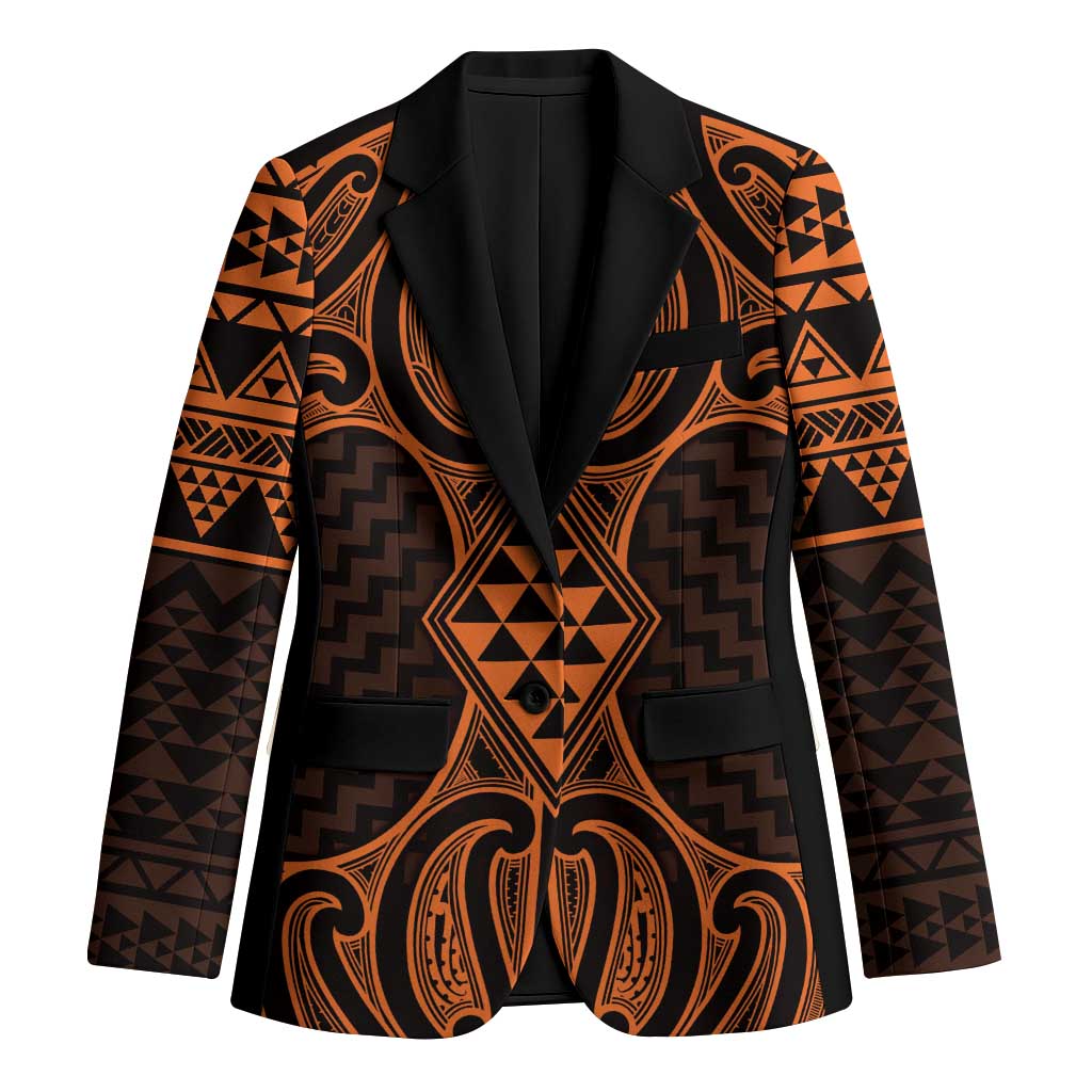 Karaka Maori Ta Moko Poutama Art Blazer - Polynesian Pride