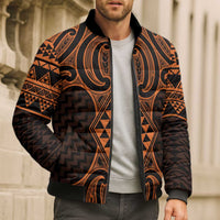 Karaka Maori Ta Moko Poutama Art Bomber Puffer Jacket - Polynesian Pride