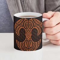 Karaka Maori Ta Moko Poutama Art Ceramic Mug - Polynesian Pride