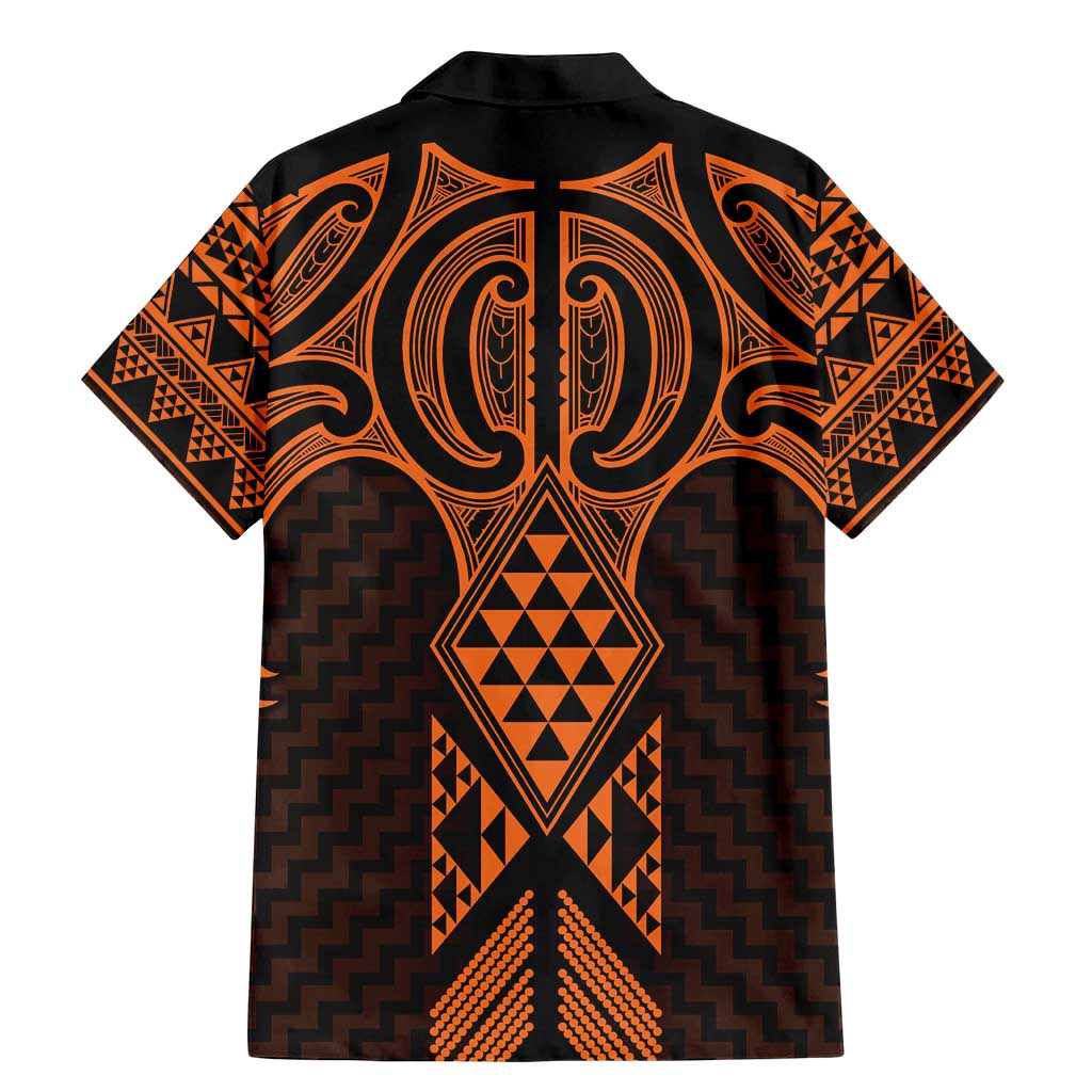 Karaka Maori Ta Moko Poutama Art Family Matching Mermaid Dress and Hawaiian Shirt