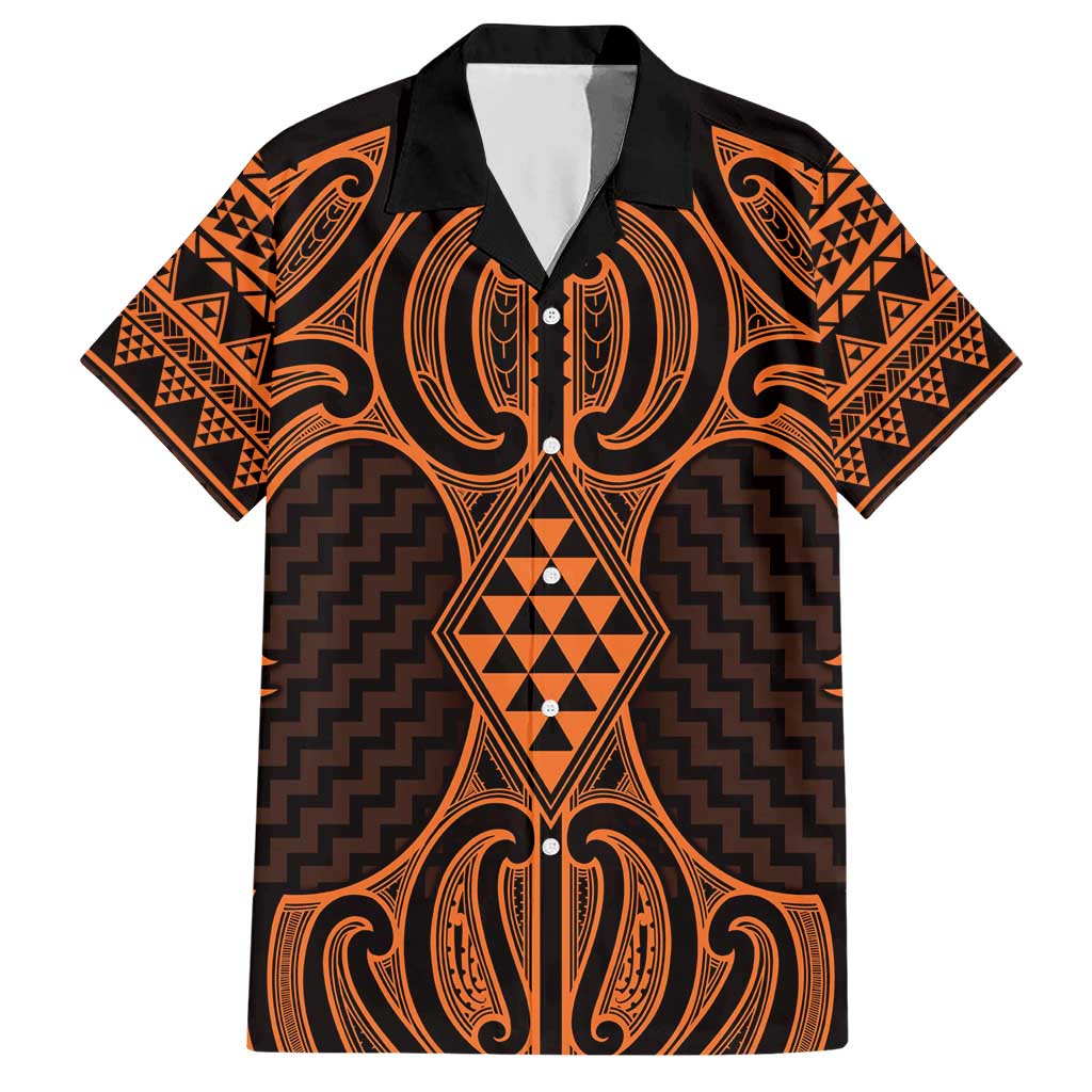 Karaka Maori Ta Moko Poutama Art Hawaiian Shirt