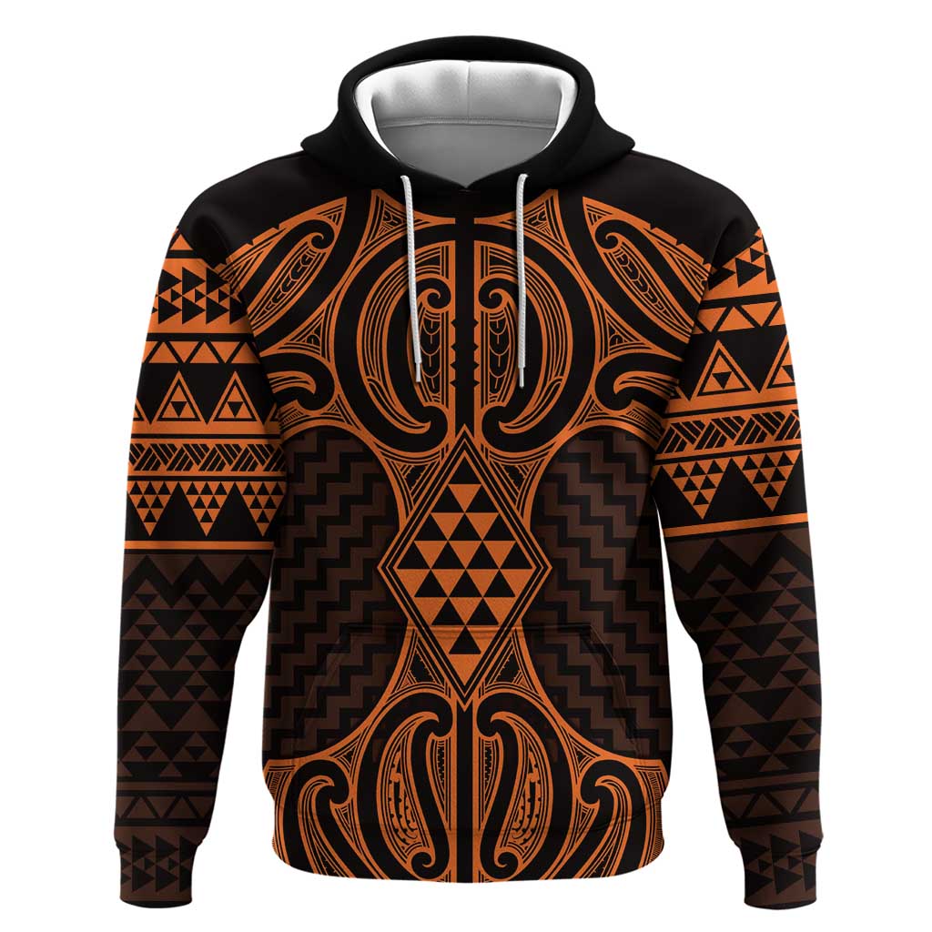 Karaka Maori Ta Moko Poutama Art Hoodie