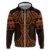 Karaka Maori Ta Moko Poutama Art Hoodie