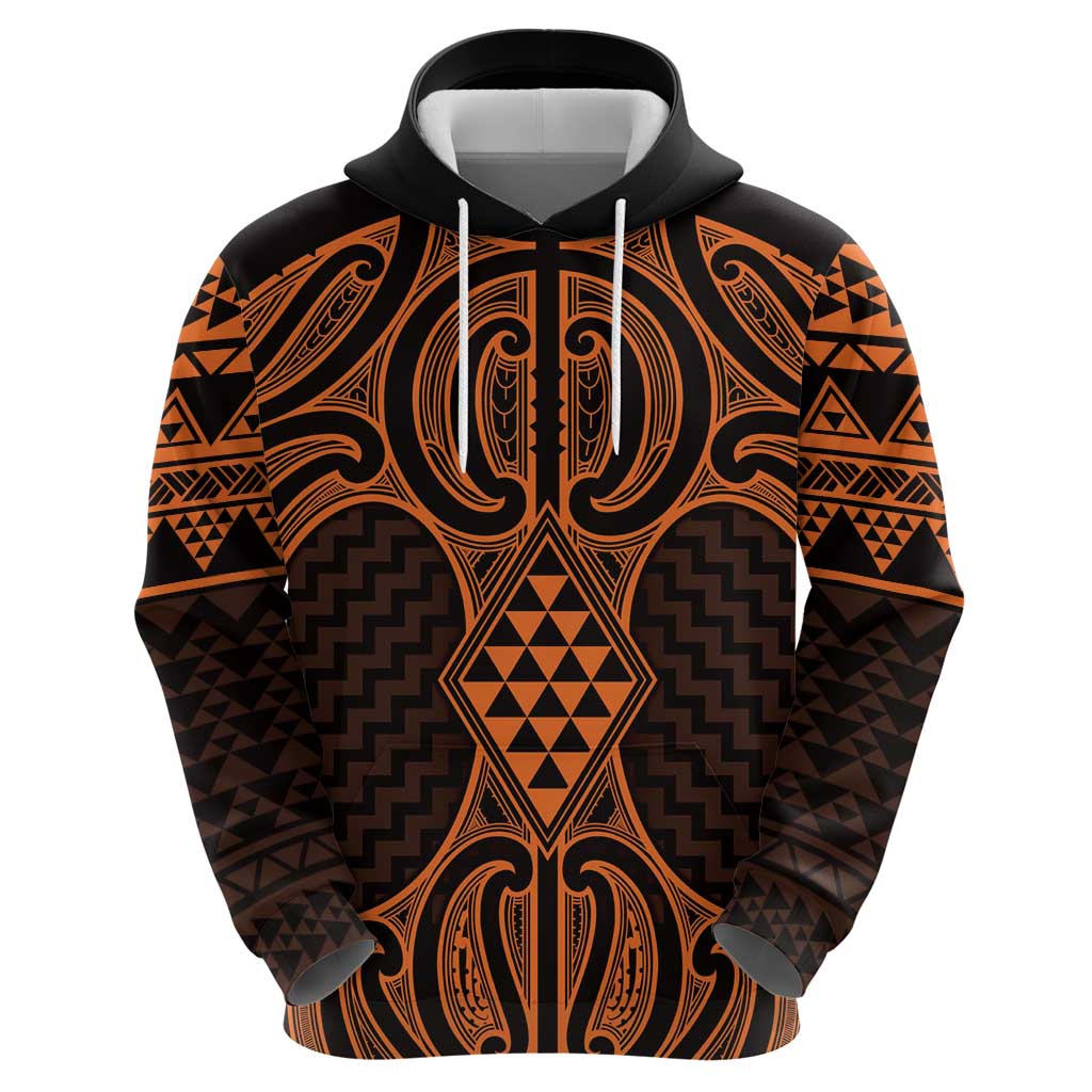 Karaka Maori Ta Moko Poutama Art Hoodie