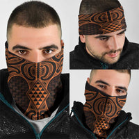 Karaka Maori Ta Moko Poutama Art Neck Gaiter - Polynesian Pride