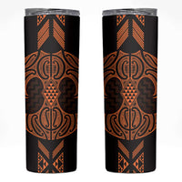 Karaka Maori Ta Moko Poutama Art Skinny Tumbler