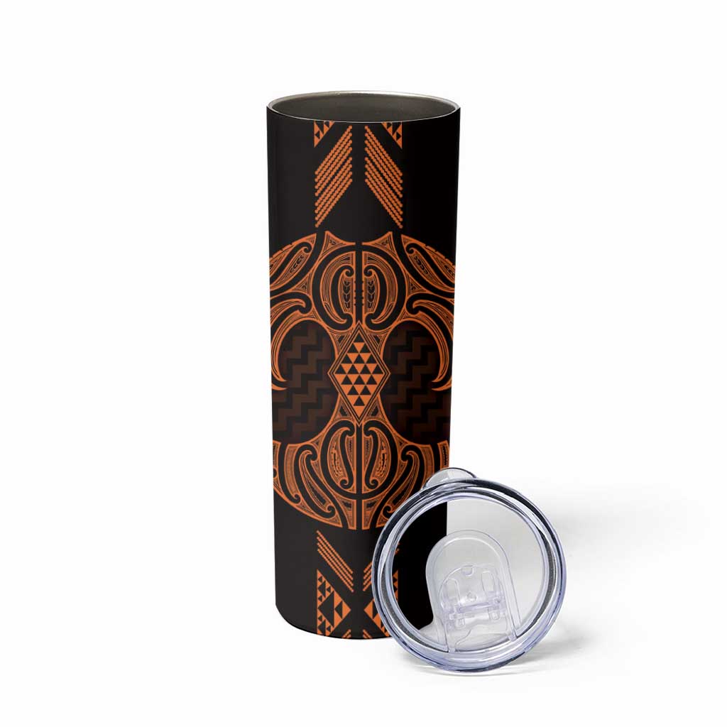 Karaka Maori Ta Moko Poutama Art Skinny Tumbler