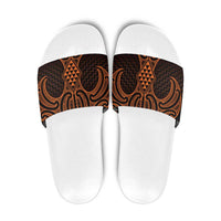 Karaka Maori Ta Moko Poutama Art Slide Sandals - Polynesian Pride
