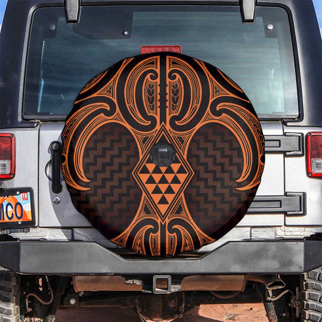 Karaka Maori Ta Moko Poutama Art Spare Tire Cover