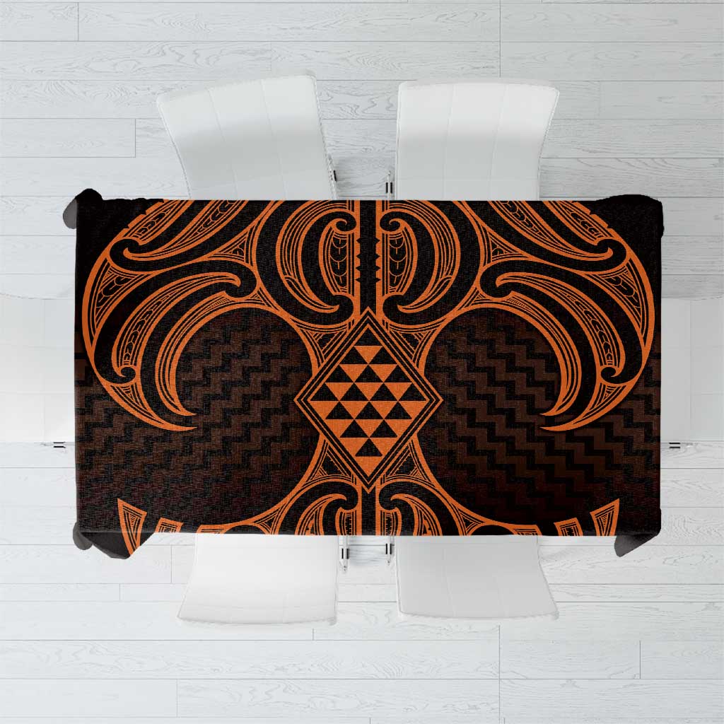 Karaka Maori Ta Moko Poutama Art Tablecloth
