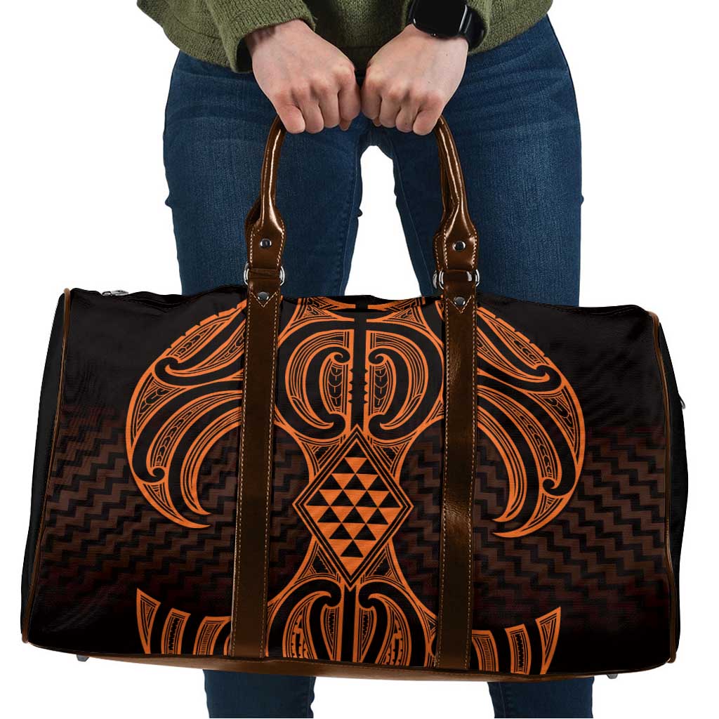 Karaka Maori Ta Moko Poutama Art Travel Bag - Polynesian Pride