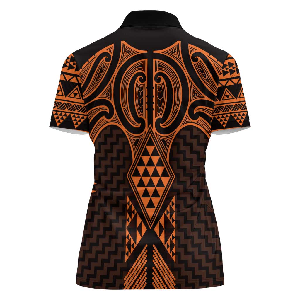 Karaka Maori Ta Moko Poutama Art Women Polo Shirt