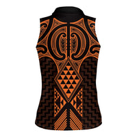 Karaka Maori Ta Moko Poutama Art Women Sleeveless Polo Shirt