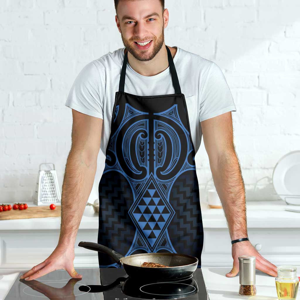 Kikorangi Maori Ta Moko Poutama Art Apron - Polynesian Pride