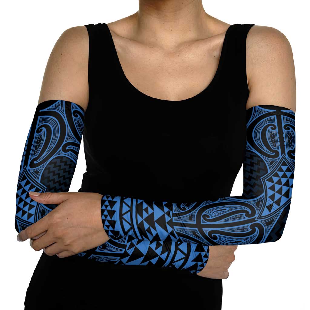 Kikorangi Maori Ta Moko Poutama Art Arm Sleeves - Polynesian Pride