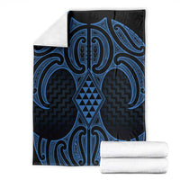 Kikorangi Maori Ta Moko Poutama Art Blanket