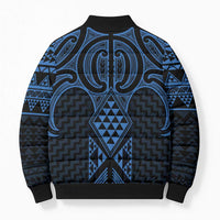 Kikorangi Maori Ta Moko Poutama Art Bomber Puffer Jacket - Polynesian Pride