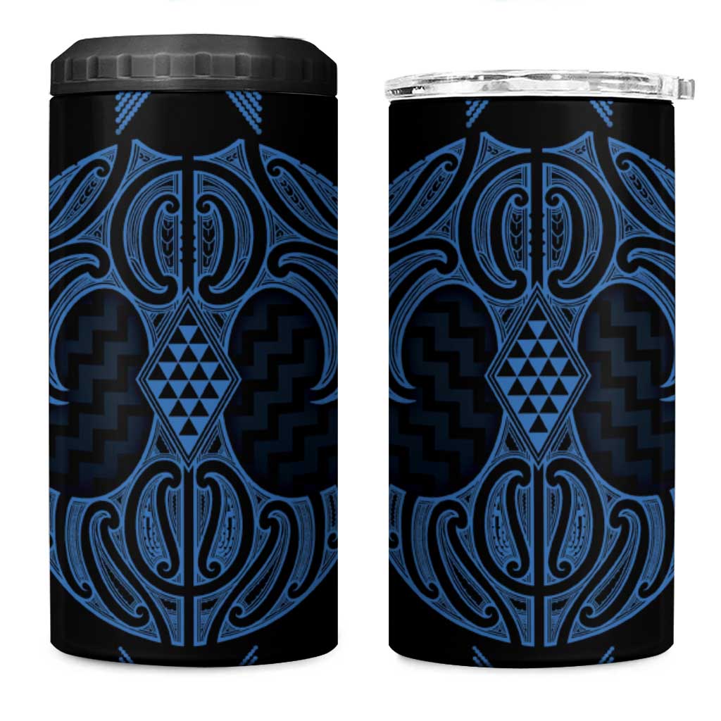 Kikorangi Maori Ta Moko Poutama Art 4 in 1 Can Cooler Tumbler