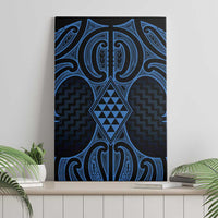 Kikorangi Maori Ta Moko Poutama Art Canvas Wall Art