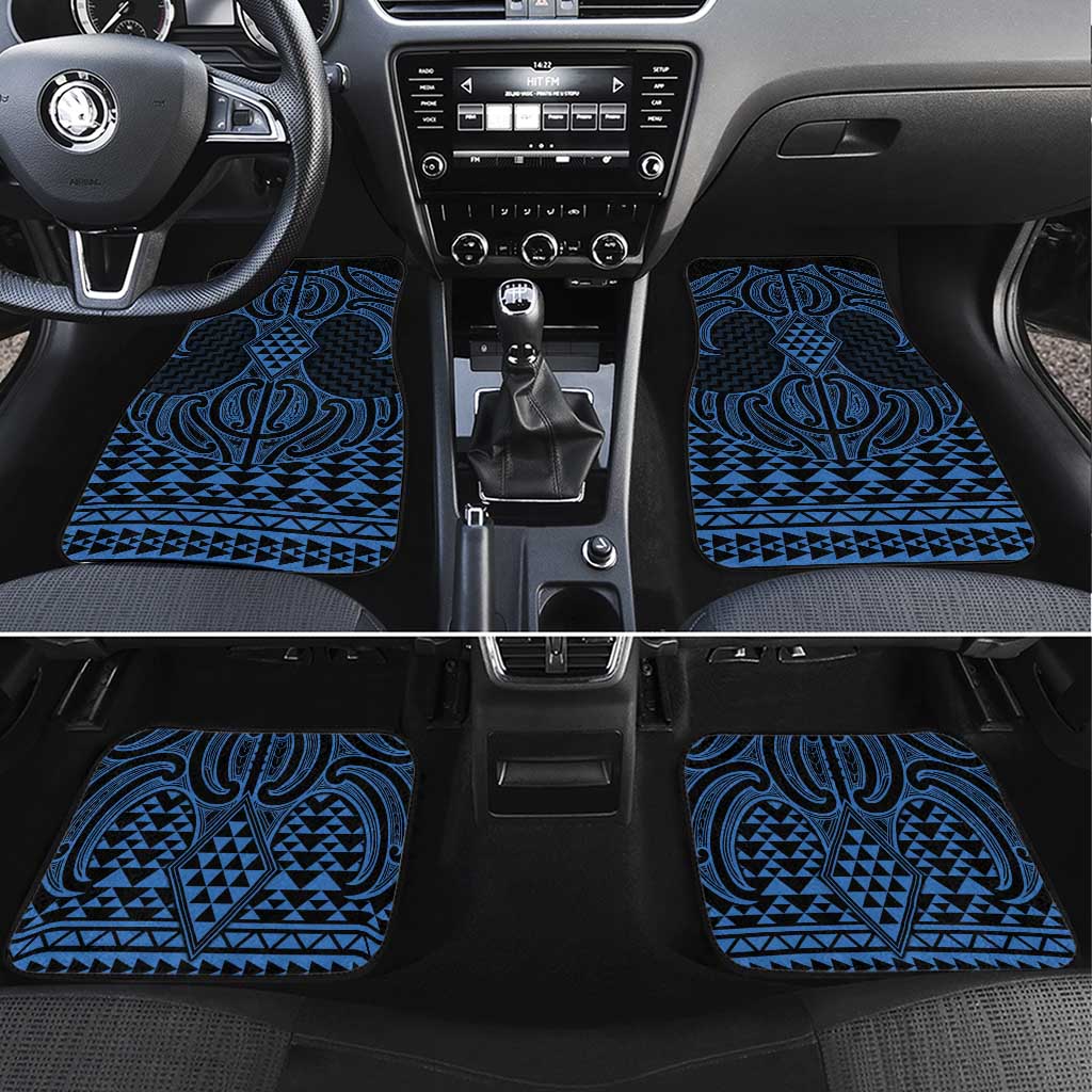 Kikorangi Maori Ta Moko Poutama Art Car Mats