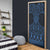 Kikorangi Maori Ta Moko Poutama Art Door Cover - Polynesian Pride