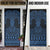 Kikorangi Maori Ta Moko Poutama Art Door Cover - Polynesian Pride