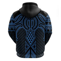 Kikorangi Maori Ta Moko Poutama Art Hoodie
