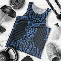 Kikorangi Maori Ta Moko Poutama Art Men Tank Top