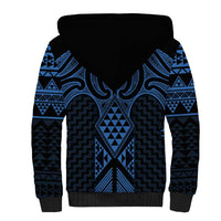 Kikorangi Maori Ta Moko Poutama Art Sherpa Hoodie