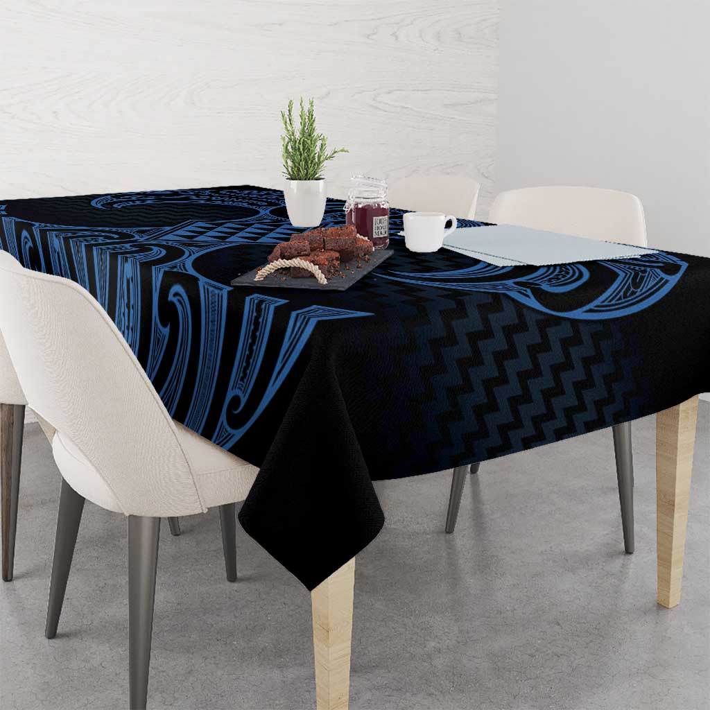 Kikorangi Maori Ta Moko Poutama Art Tablecloth