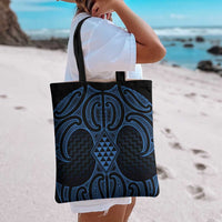 Kikorangi Maori Ta Moko Poutama Art Tote Bag - Polynesian Pride
