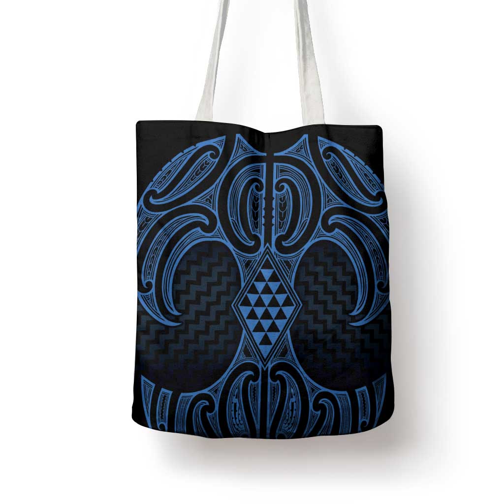 Kikorangi Maori Ta Moko Poutama Art Tote Bag - Polynesian Pride
