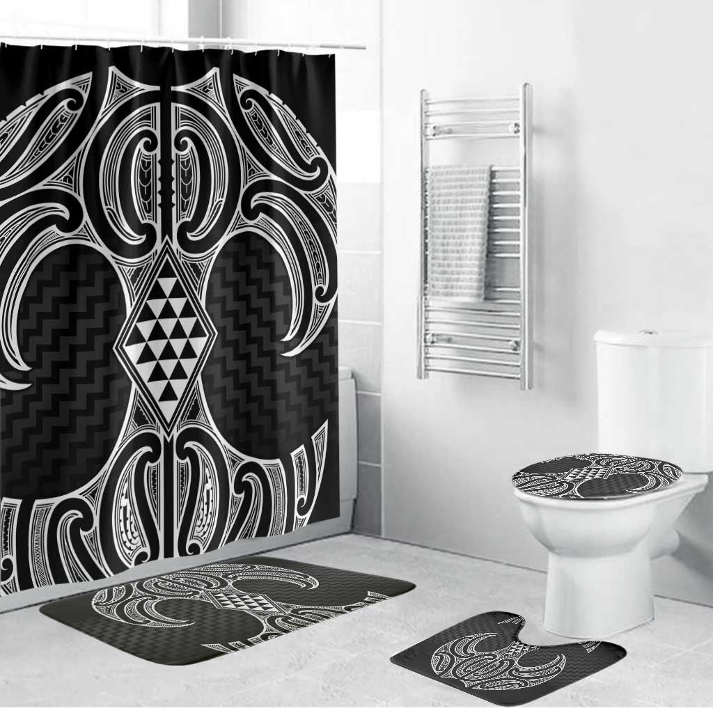 Ma Maori Ta Moko Poutama Art Bathroom Set - Polynesian Pride