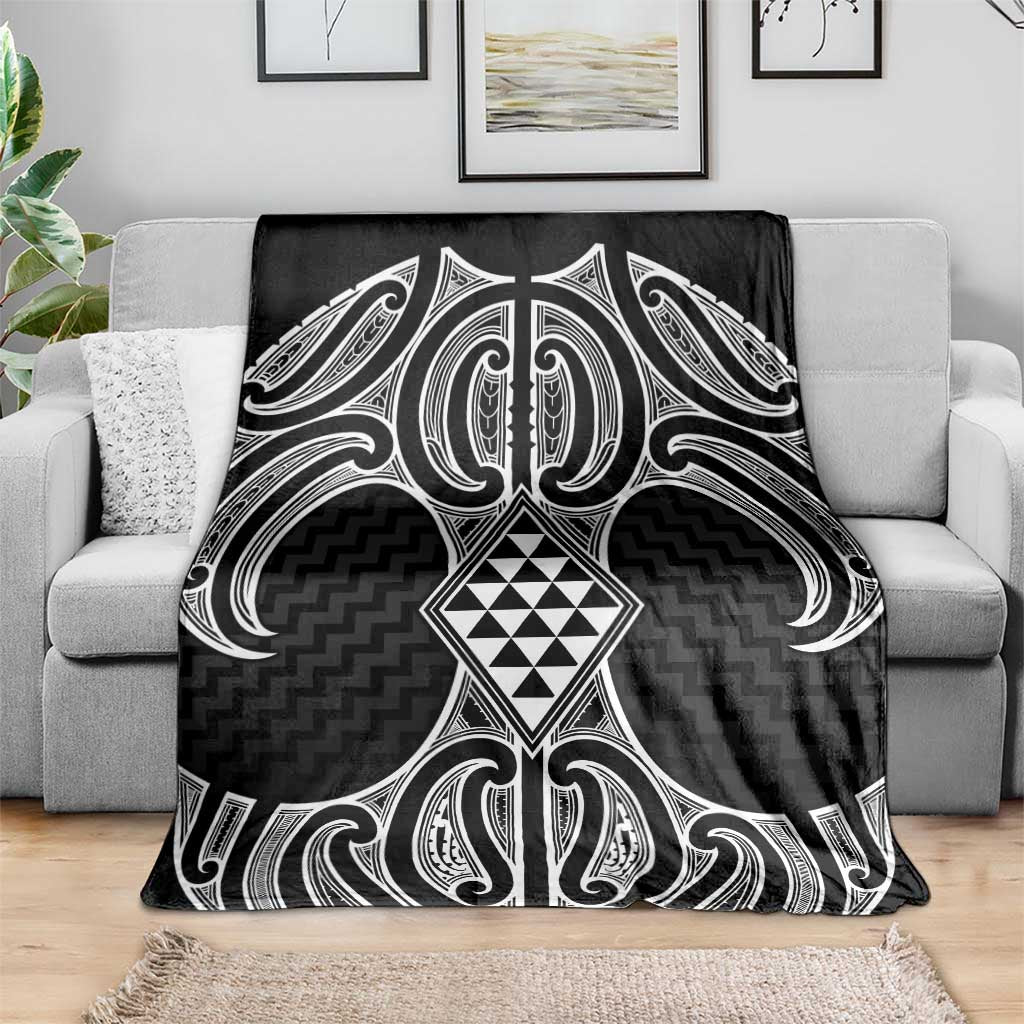 Ma Maori Ta Moko Poutama Art Blanket