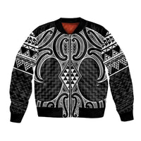 Ma Maori Ta Moko Poutama Art Bomber Jacket
