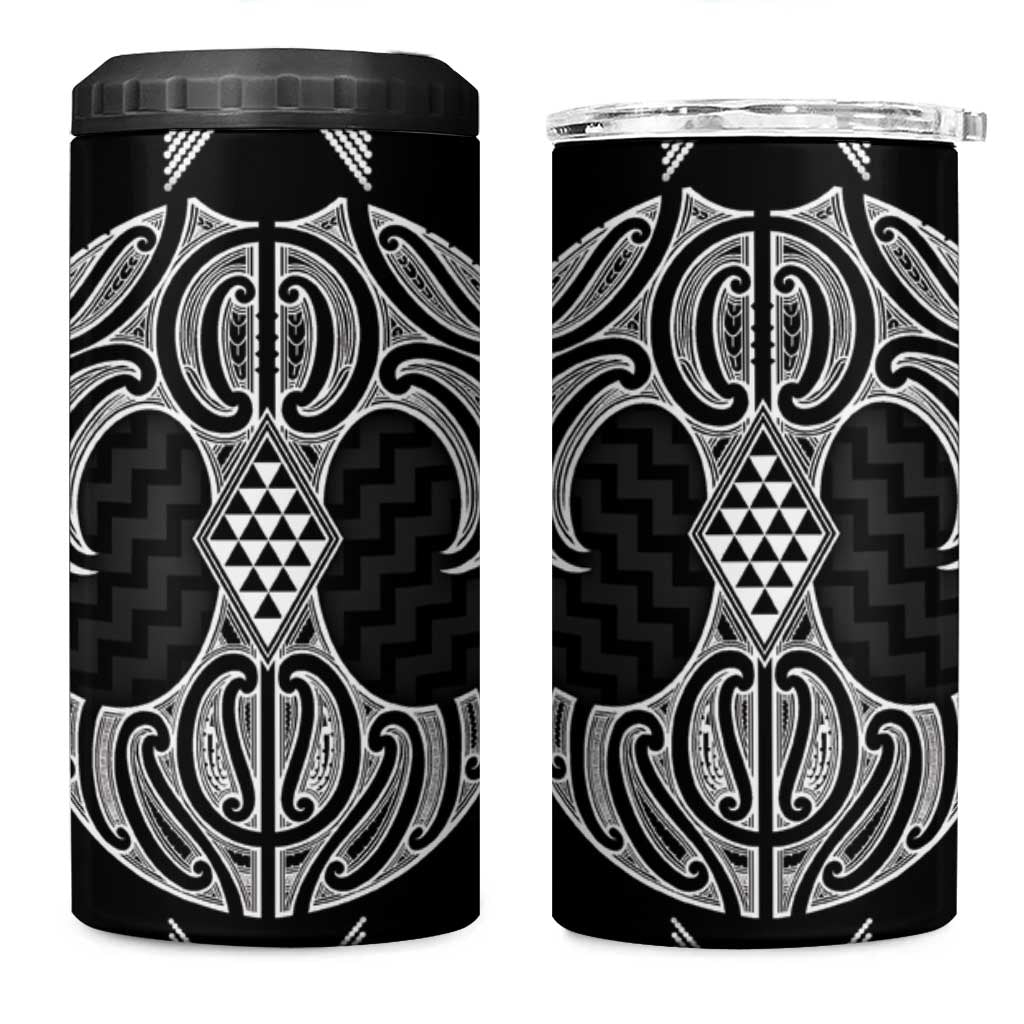 Ma Maori Ta Moko Poutama Art 4 in 1 Can Cooler Tumbler