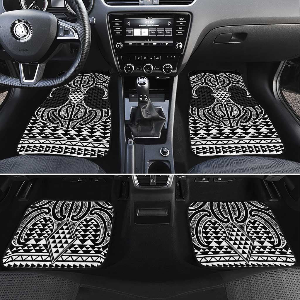 Ma Maori Ta Moko Poutama Art Car Mats