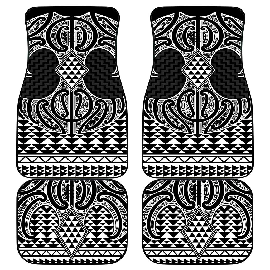 Ma Maori Ta Moko Poutama Art Car Mats