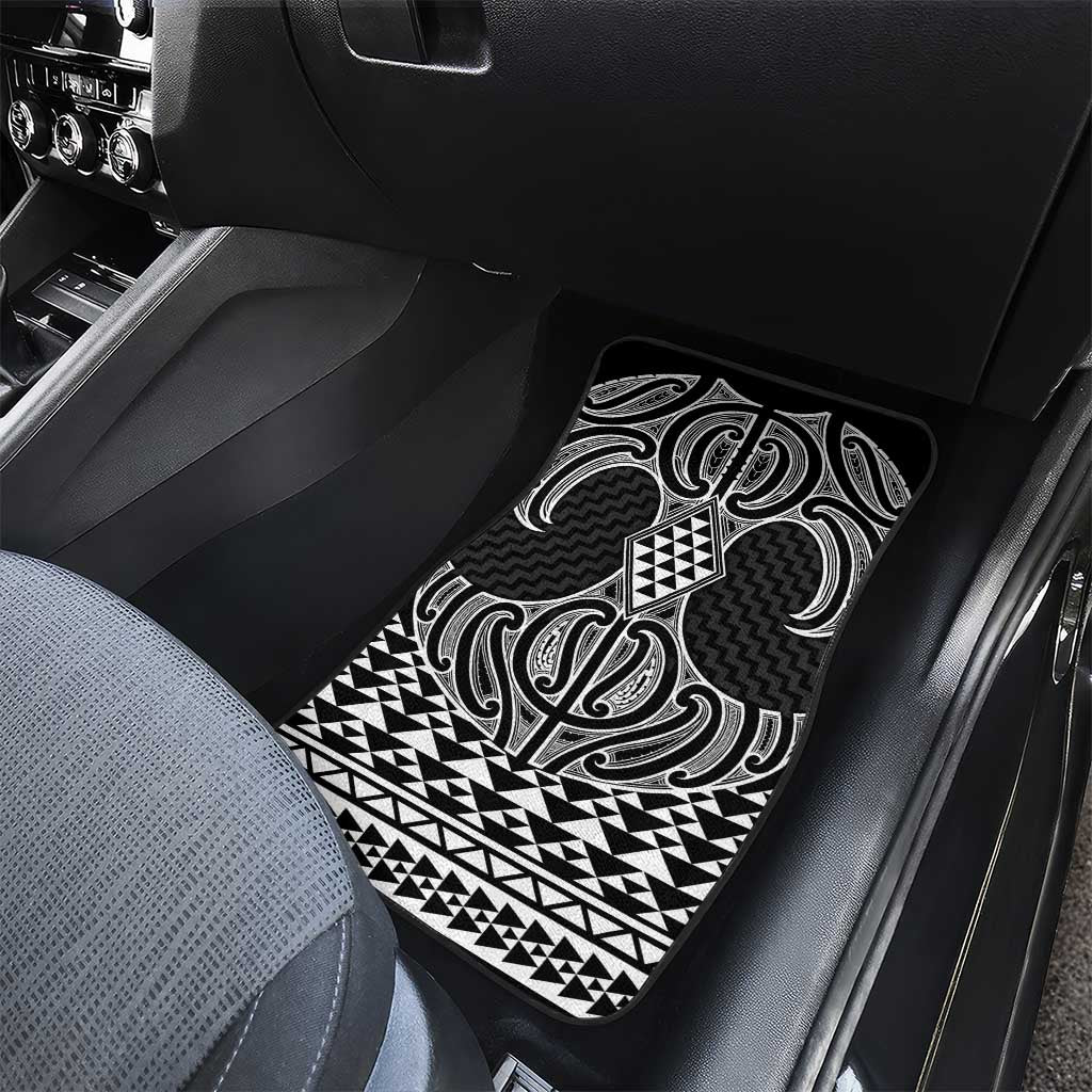 Ma Maori Ta Moko Poutama Art Car Mats