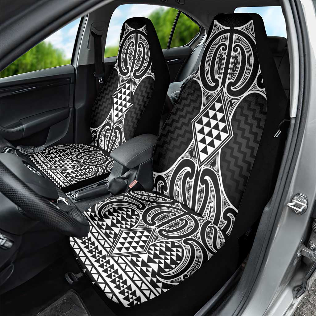 Ma Maori Ta Moko Poutama Art Car Seat Cover