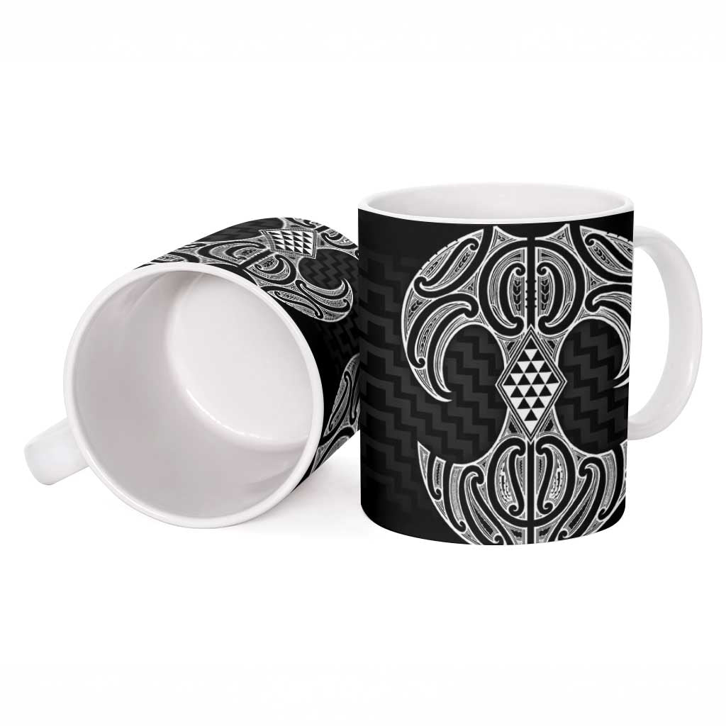 Ma Maori Ta Moko Poutama Art Ceramic Mug - Polynesian Pride