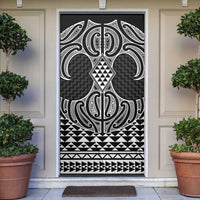 Ma Maori Ta Moko Poutama Art Door Cover - Polynesian Pride