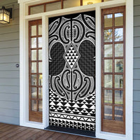 Ma Maori Ta Moko Poutama Art Door Cover - Polynesian Pride