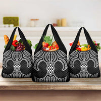 Ma Maori Ta Moko Poutama Art Grocery Bag