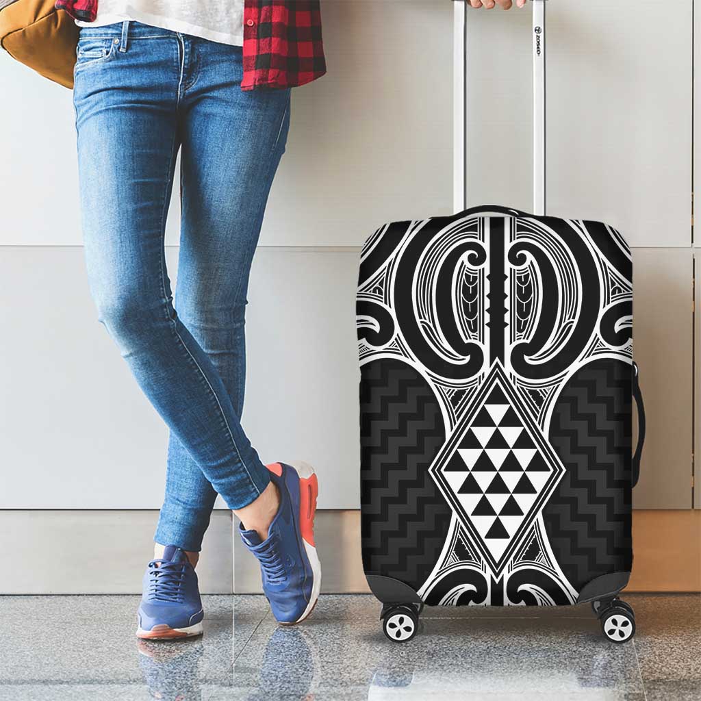 Ma Maori Ta Moko Poutama Art Luggage Cover