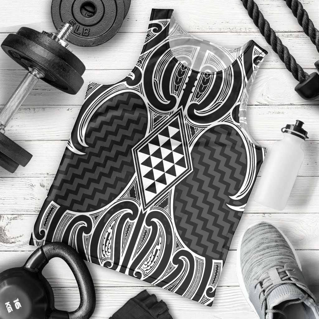 Ma Maori Ta Moko Poutama Art Men Tank Top